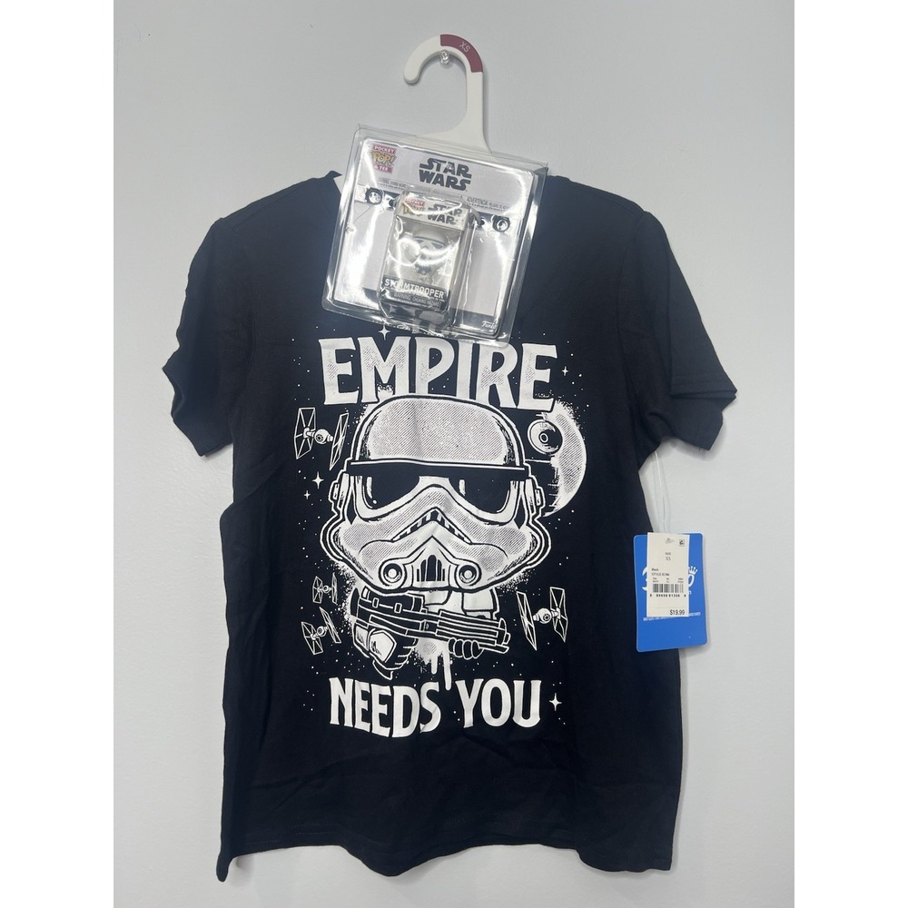 Funko Pop & Tee Star Wars Stormtrooper "Empire Needs You" Kids Shirt Sz XS‎ NEW
